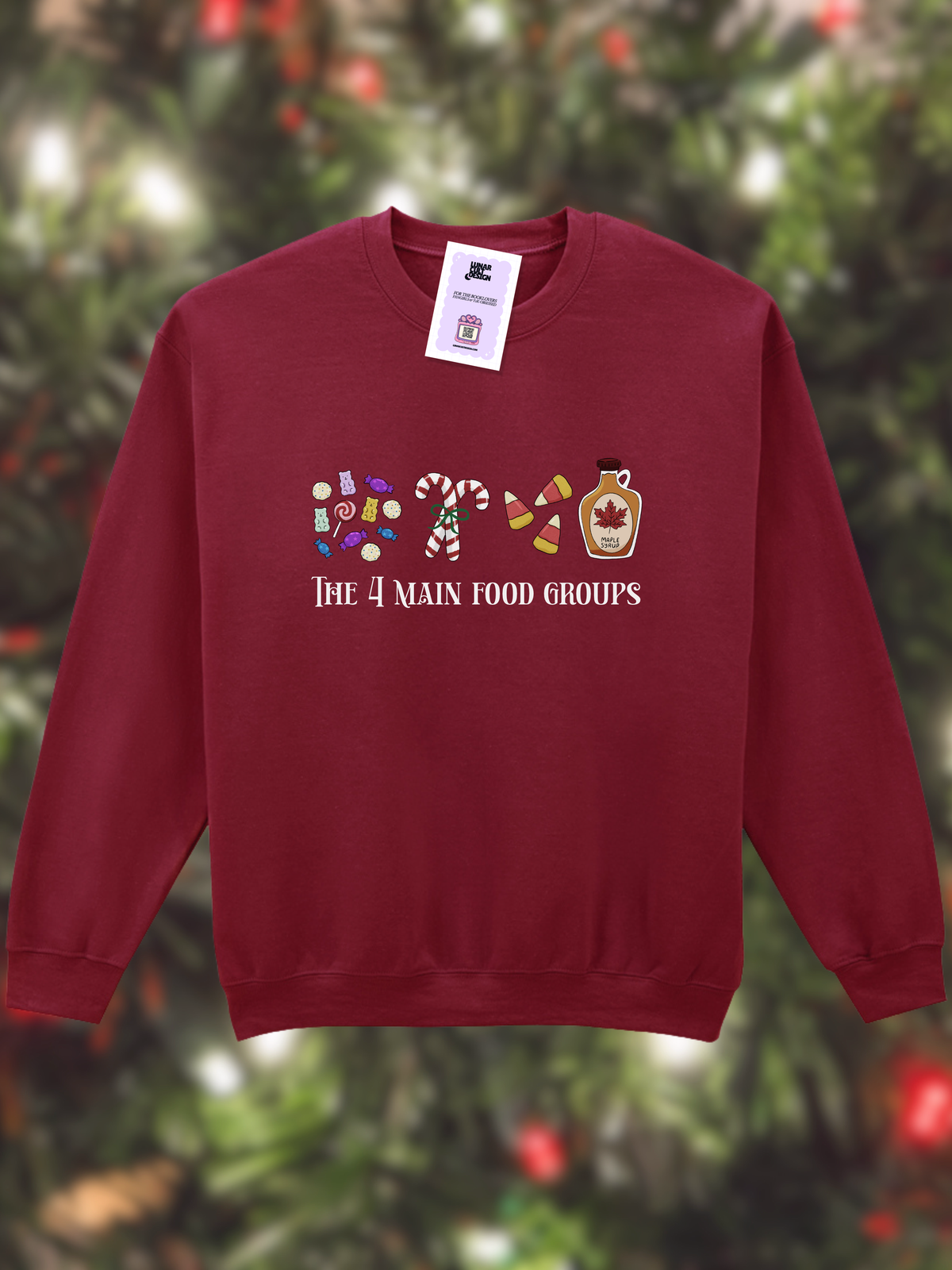 4 Main Food Groups Christmas Sweatshirt