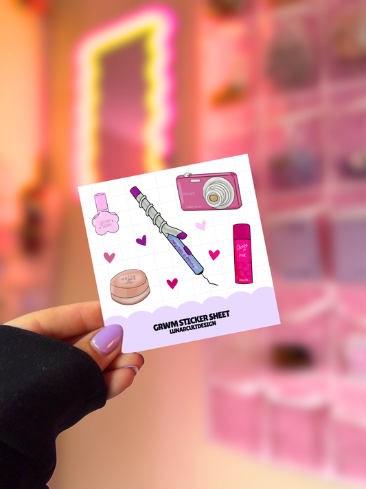 GRWM Sticker Sheet