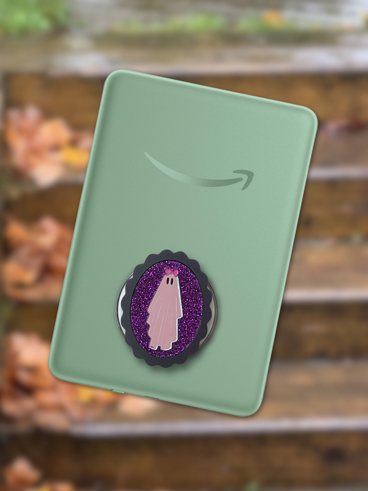 Purple Girly Ghost MagSafe e-Reader & Phone Grip