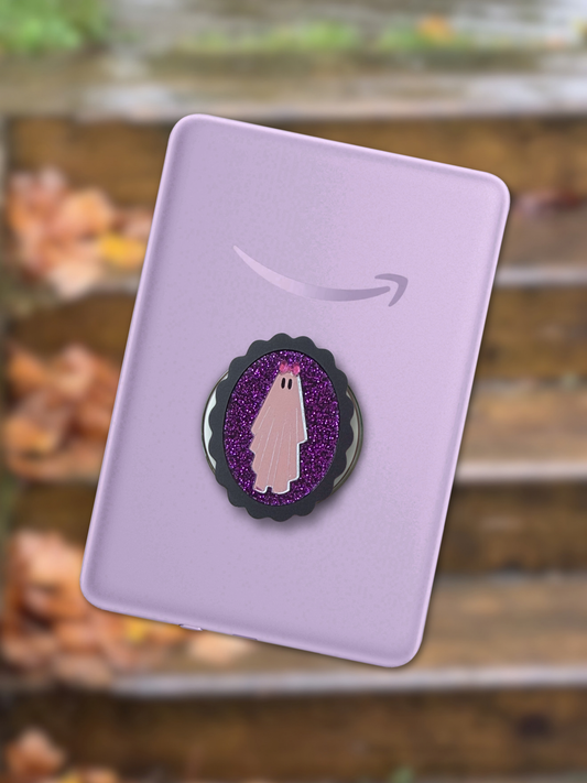 Purple Girly Ghost [Classic MagSafe e-Reader & Phone Grip]