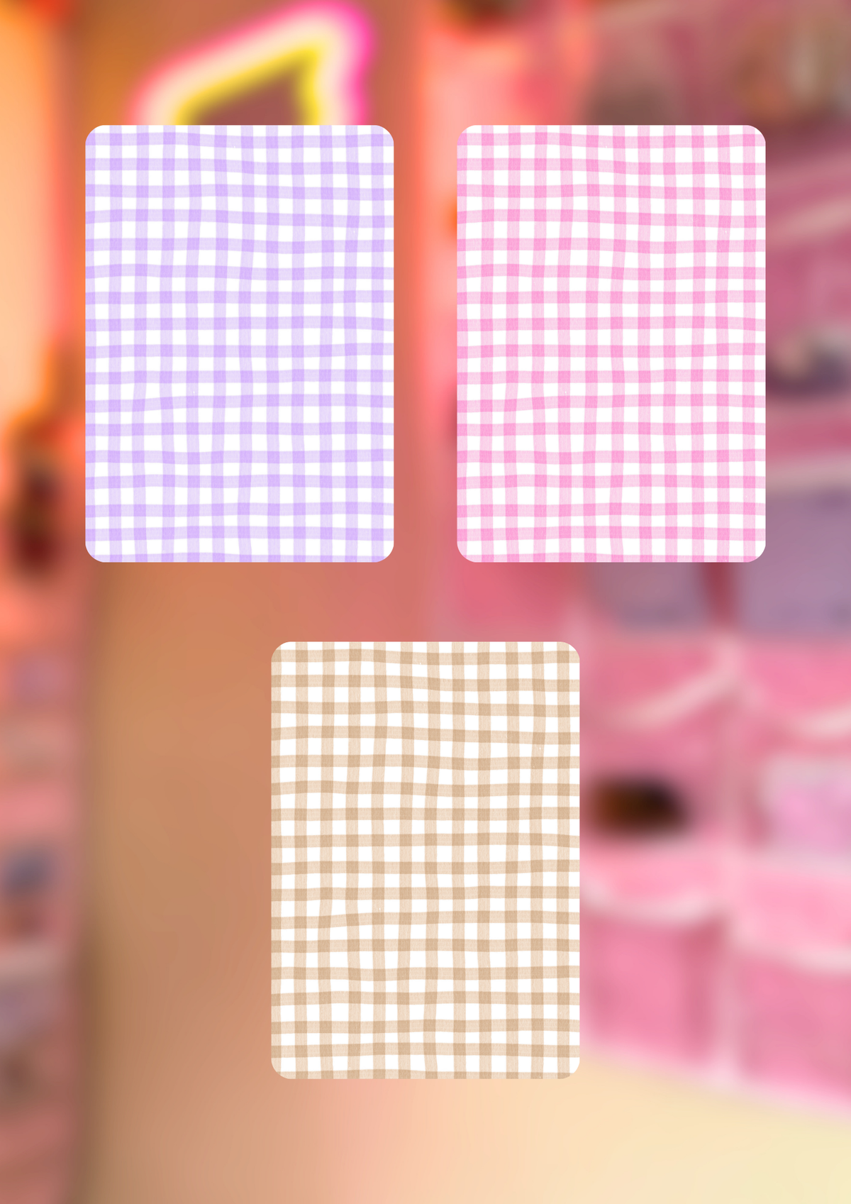 Gingham e-Reader Insert