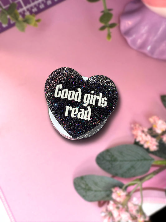 Good Girls Read Sparkly Magnetic e-Reader & Phone Grip