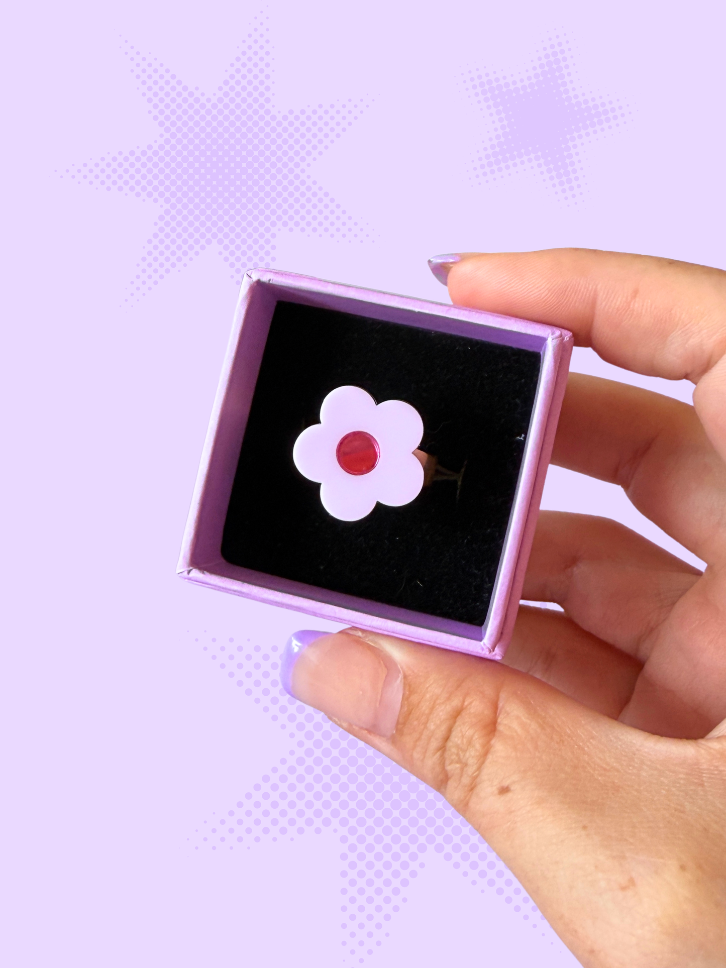 Groovy Daisy Adjustable Ring