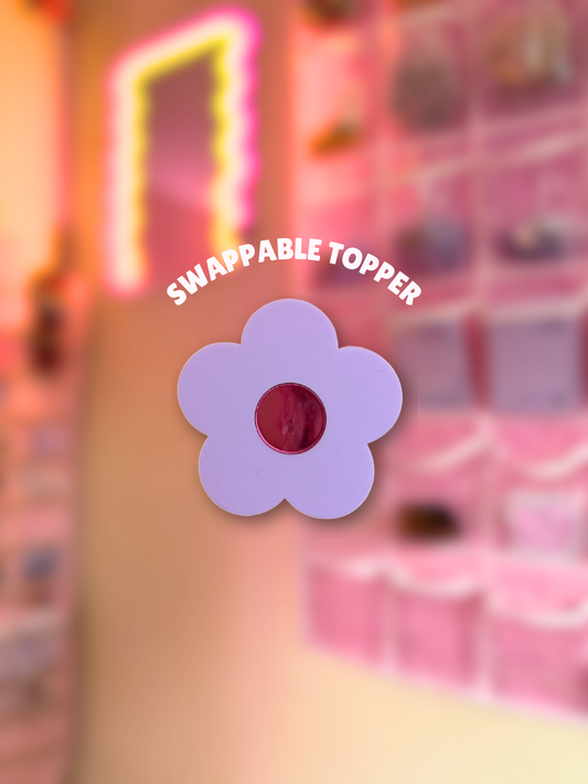 Groovy Daisy [Swappable Acrylic Topper for e-Reader & Phone Grips]