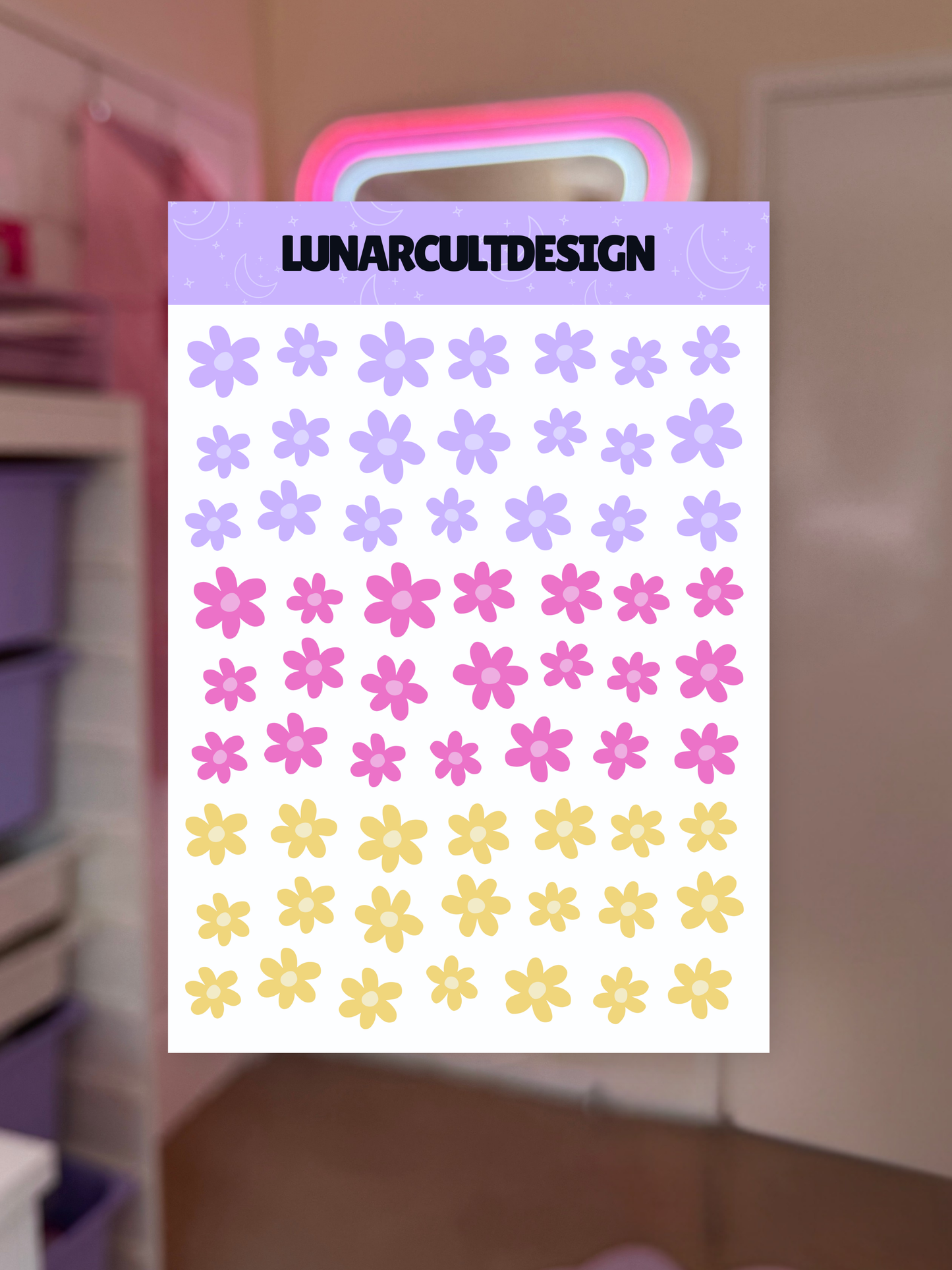 Groovy Flowers Sticker Sheet