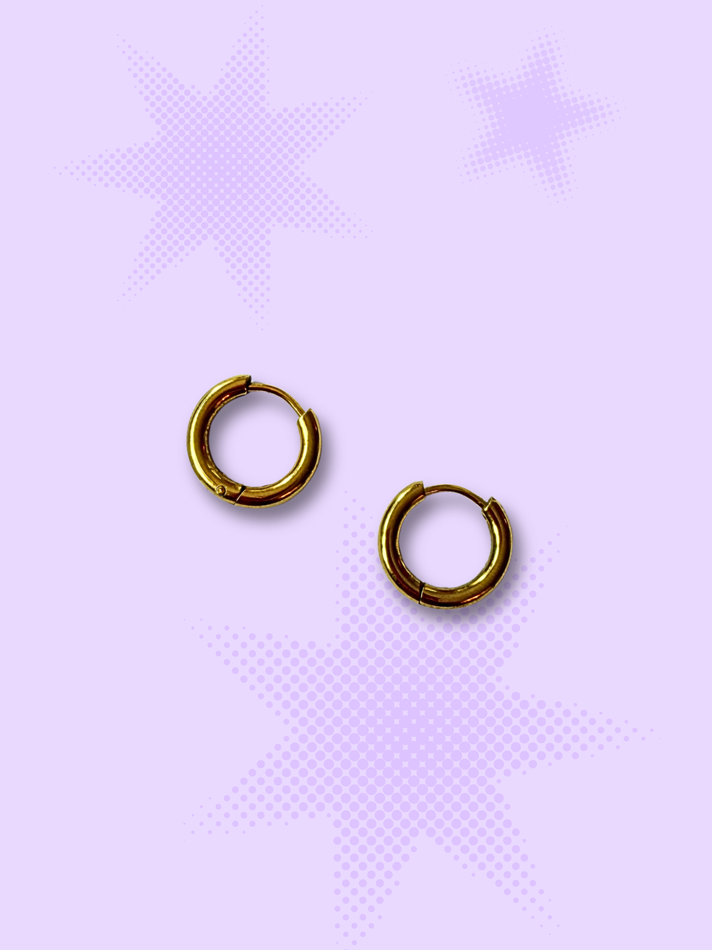 Stainless Steel Huggie Hoop Earrings