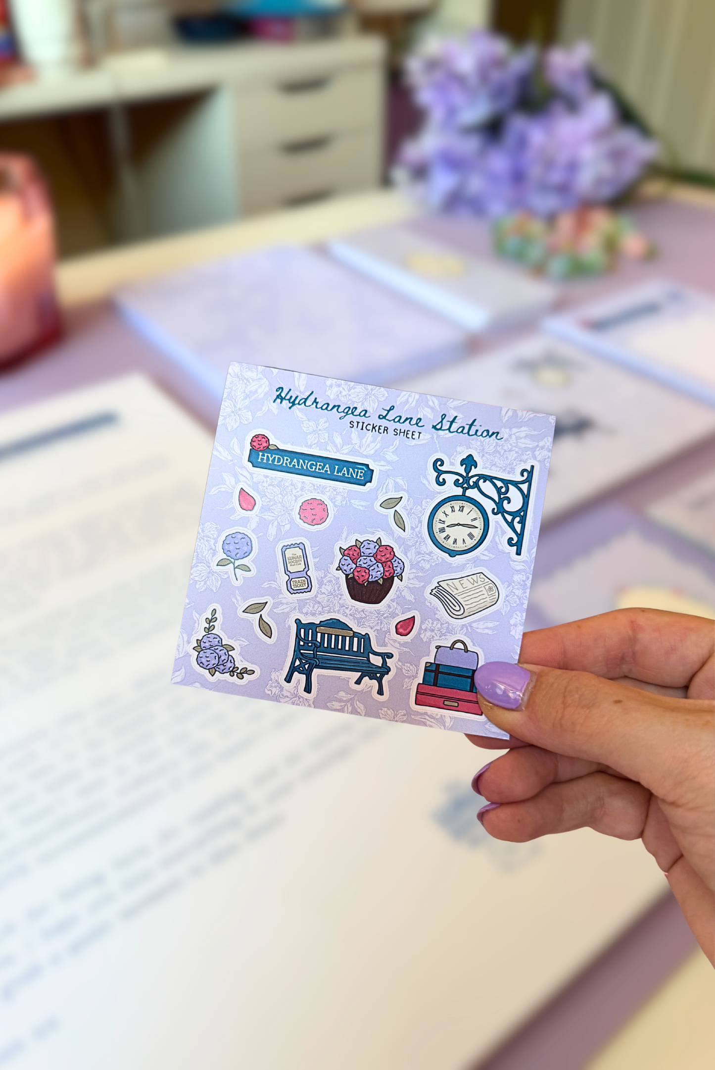 Hydrangea Lane Sticker Sheet