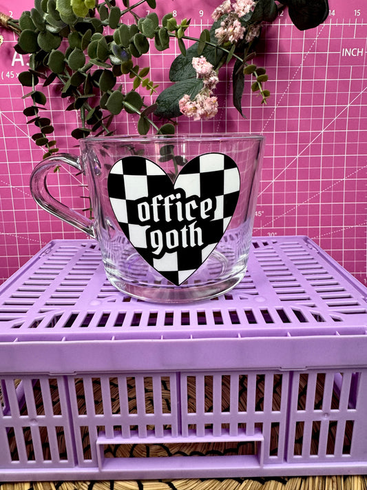 Office Goth Glass Mug