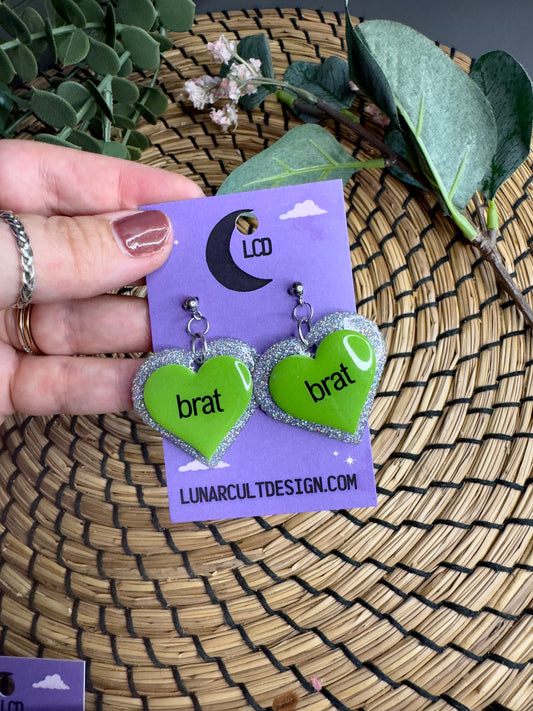 Brat Sparkly Earrings