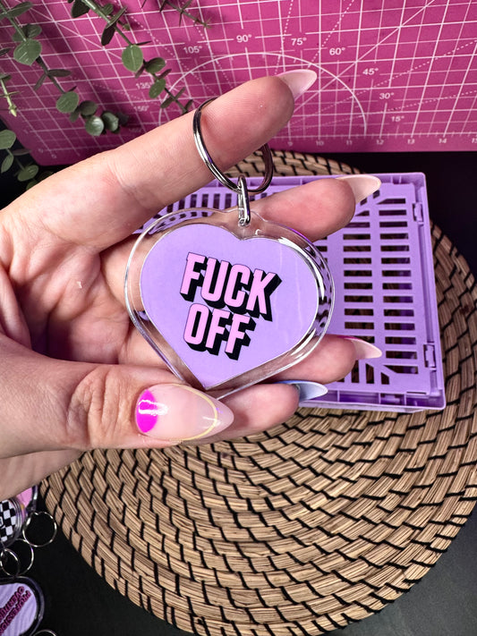 Fuck Off Keyring