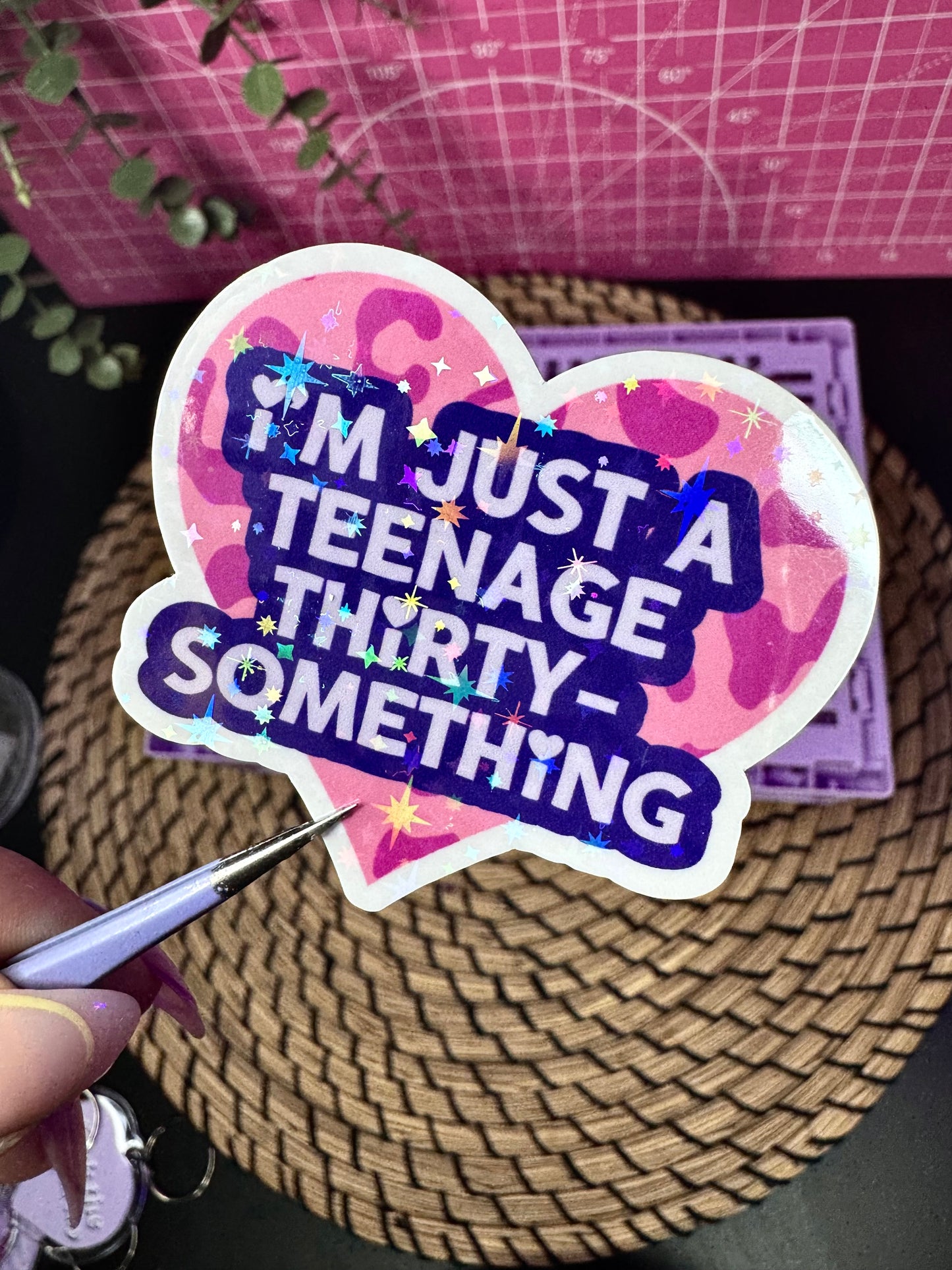 Teenage Thirty-Something Sticker