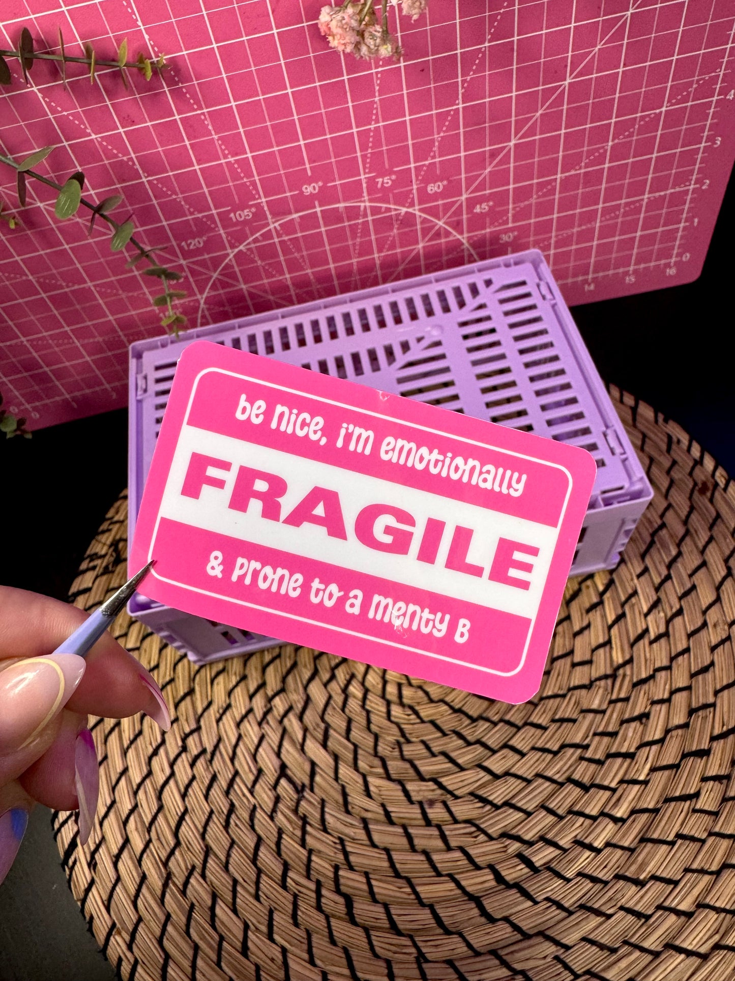 Emotionally Fragile Sticker