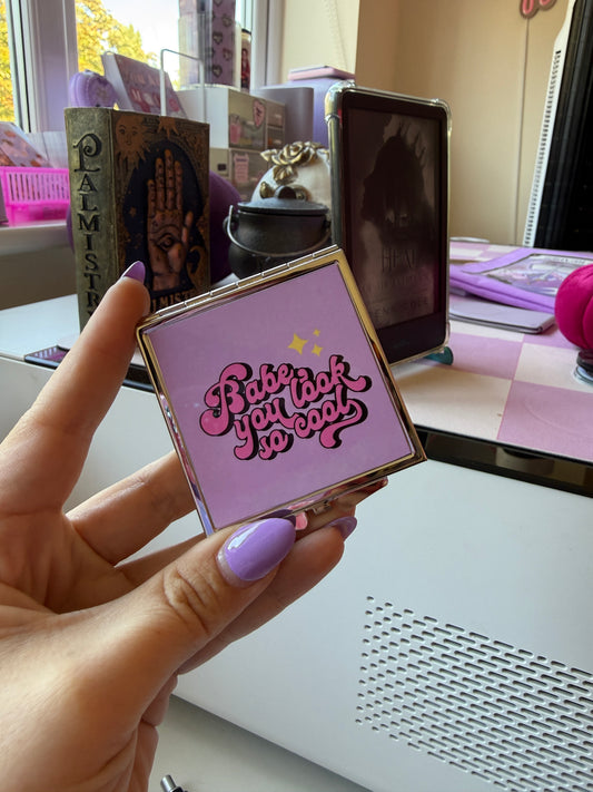 Babe, You Look So Cool Compact Mirror (B Grade)