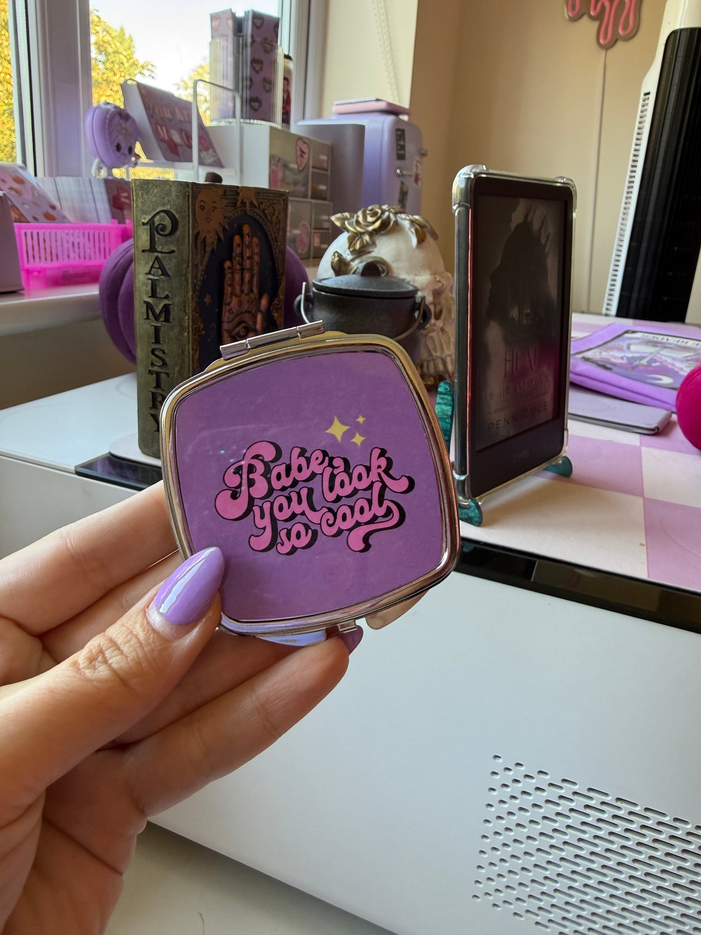 Babe, You Look So Cool Compact Mirror (B Grade)