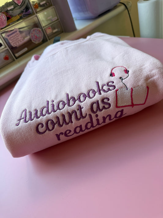 Audiobooks Count Embroidered Sweatshirt - Size 2XL