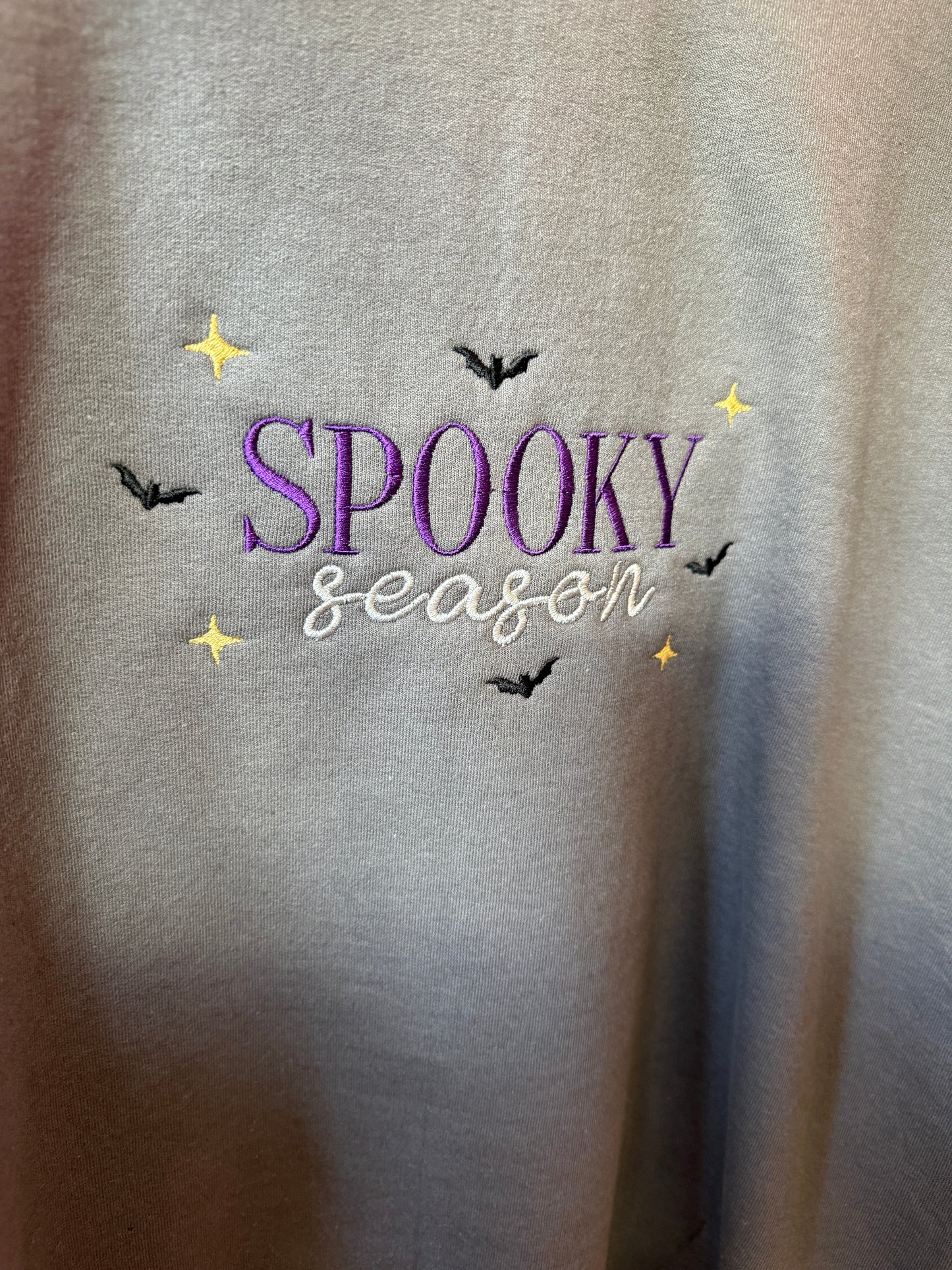 Spooky Season Embroidered Sweatshirt - Size M