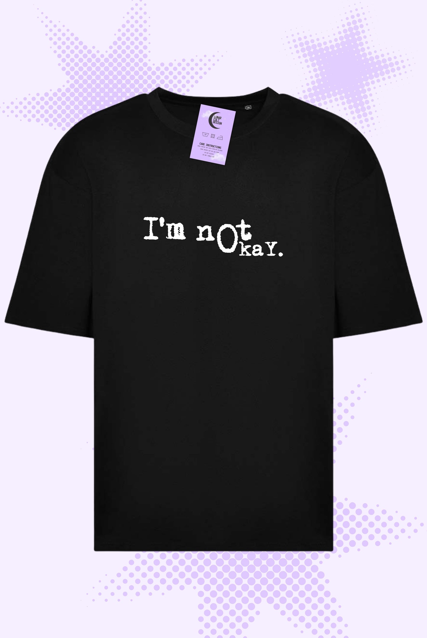 I'm Not Okay Oversized Boxy T-Shirt