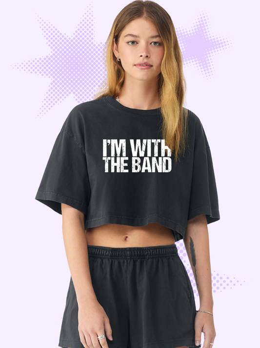 I'm With The Band Boxy Cropped T-Shirt