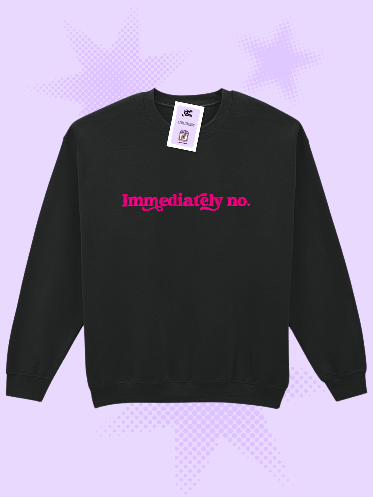 Immediately No Embroidered Sweatshirt