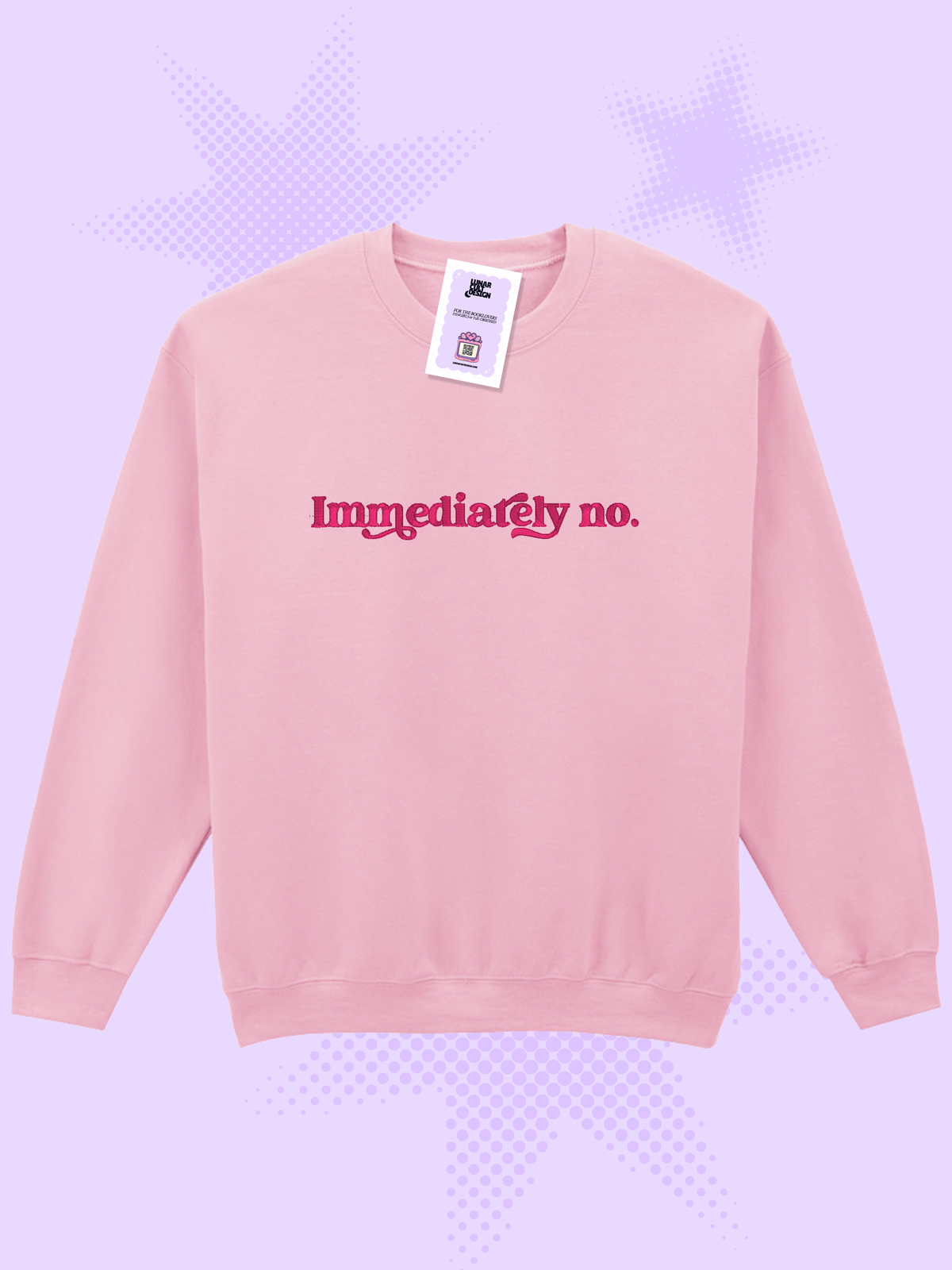 Immediately No Embroidered Sweatshirt