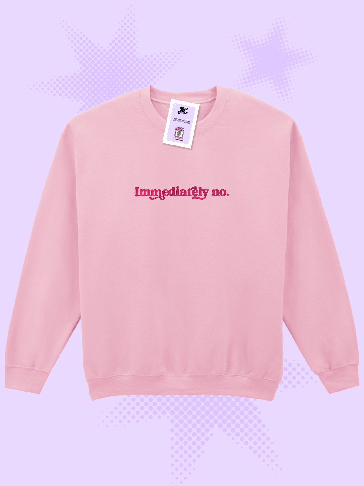 Immediately No Embroidered Sweatshirt