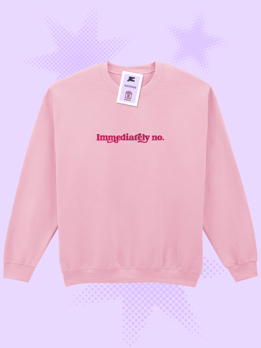 Immediately No Embroidered Sweatshirt
