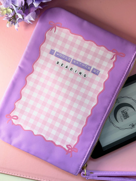 I Would Rather Be Reading Kindle Pouch