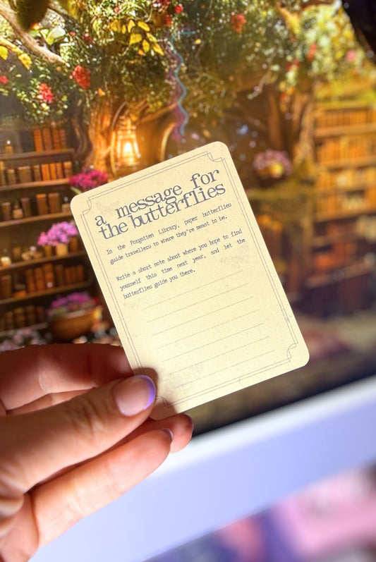 Butterfly Journal Prompt Card