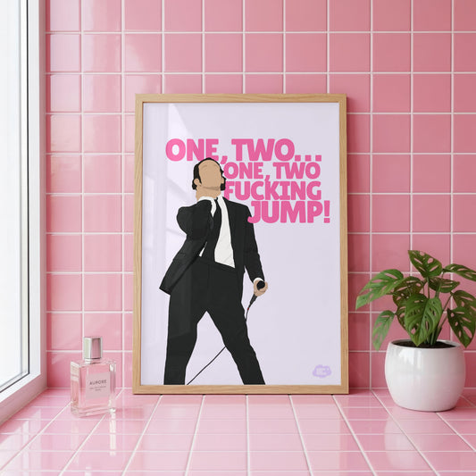 One Two Fucking Jump Wall Art Print