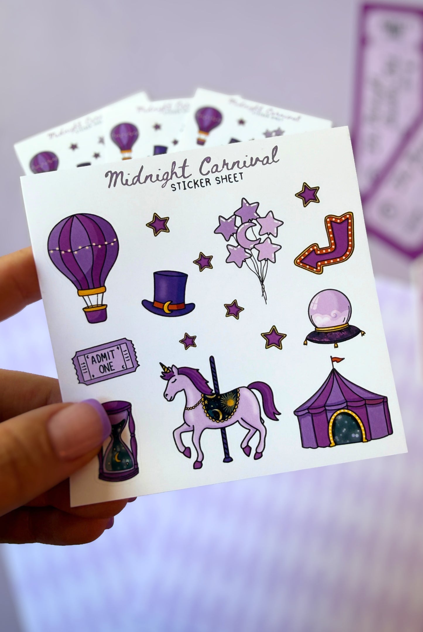 Midnight Carnival Sticker Sheet