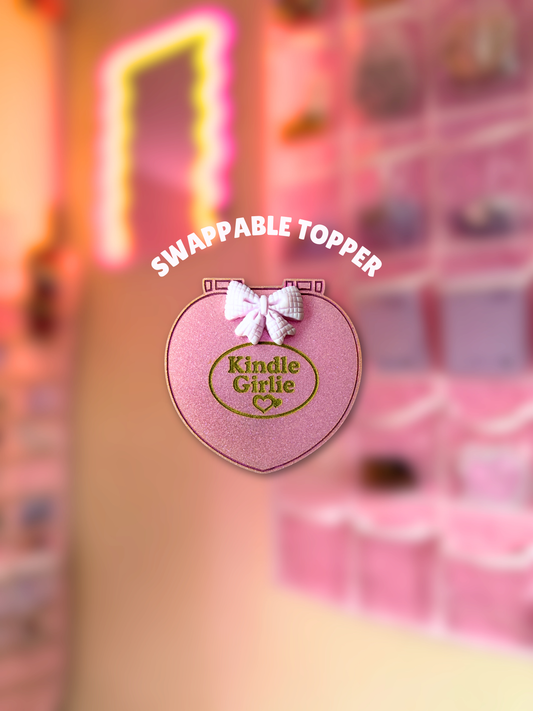 Kindle Girlie [Swappable Acrylic Topper for e-Reader & Phone Grips]