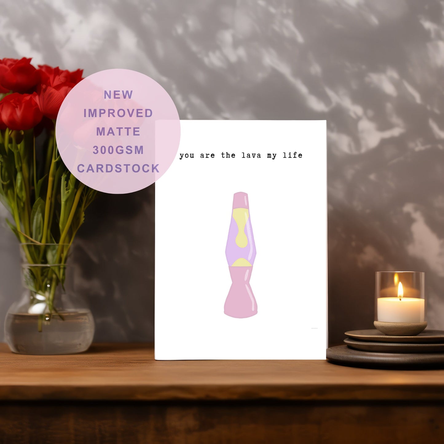 You Are The Lava My Life Greeting Card