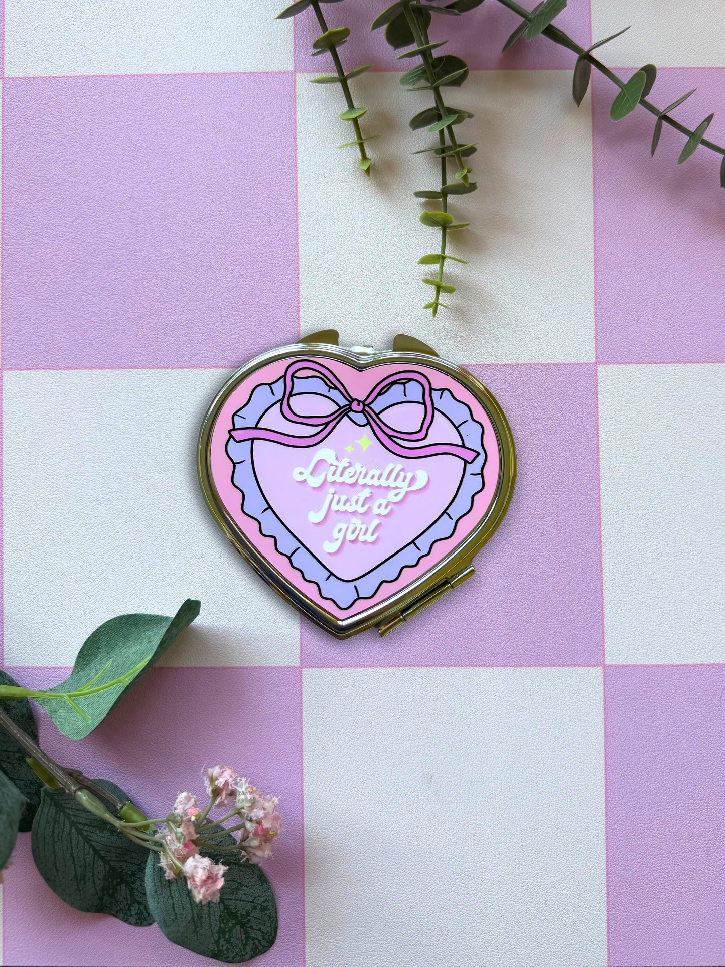 Literally Just a Girl Compact Mirror