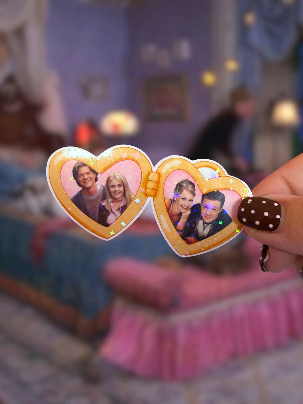 Harvey & Sabrina Sparkly Sticker