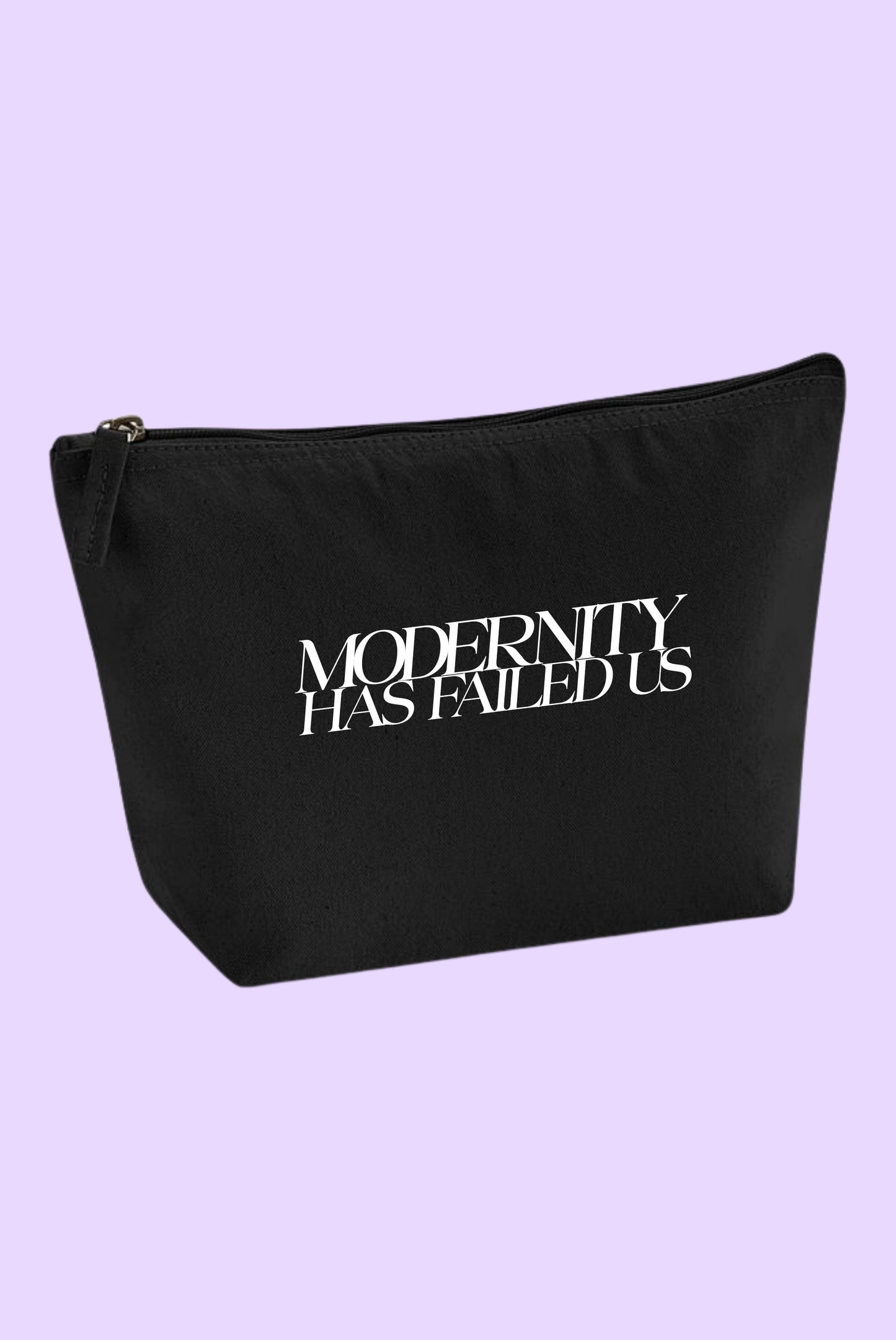 Modernity Has Failed Us Makeup Bag