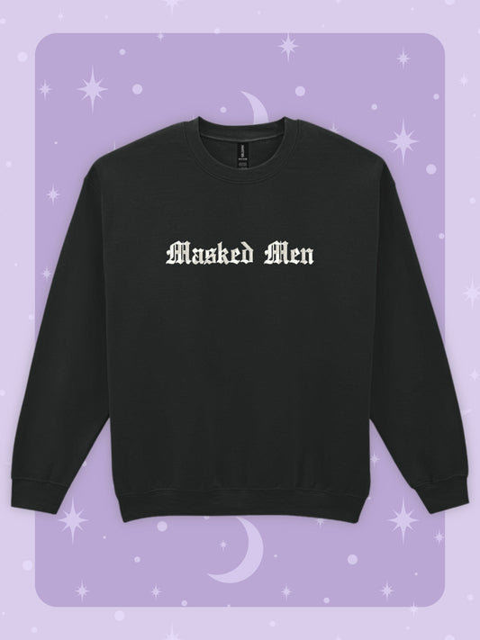 Masked Men Embroidered Sweatshirt