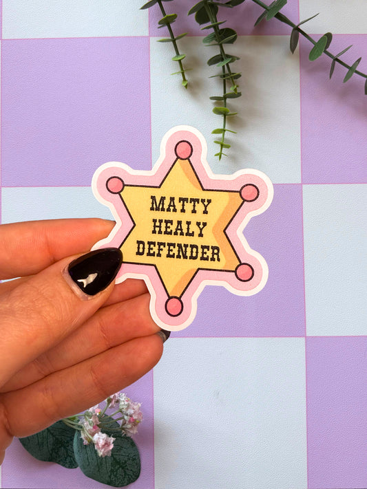 Matty Defender Sparkly Easy Peel Sticker