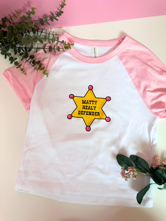 [Ready to Ship] Matty Defender Cropped Baby Tee - Size M