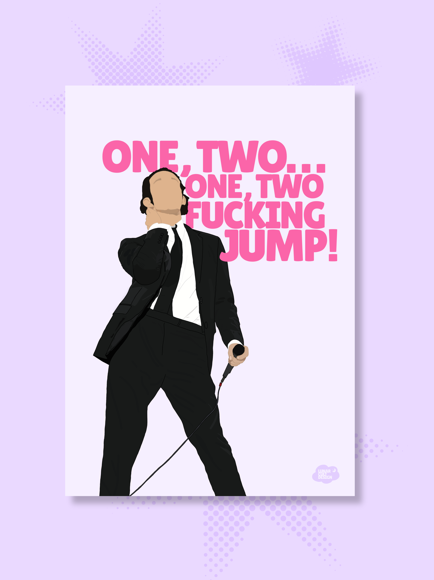 One Two Fucking Jump Wall Art Print