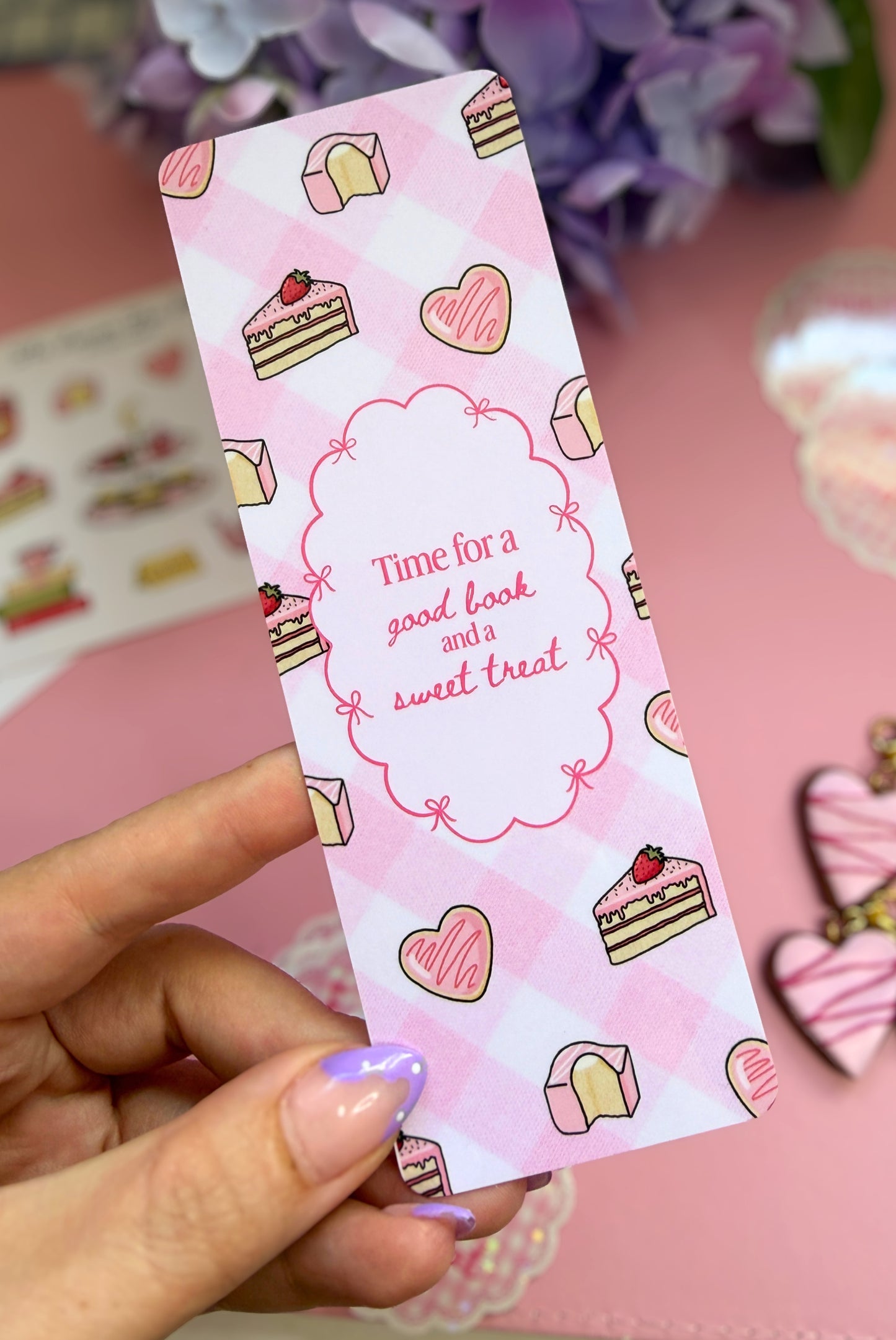 Time For A Good Book And A Sweet Treat Bookmark