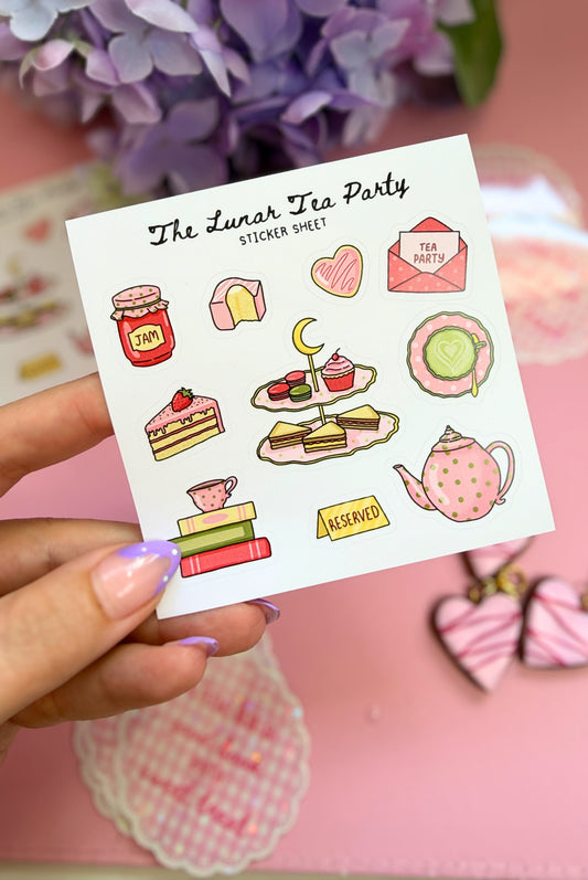 The Lunar Tea Party Sticker Sheet