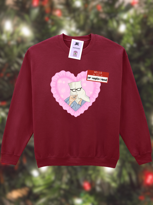 Mr Napkin Head Christmas Sweatshirt