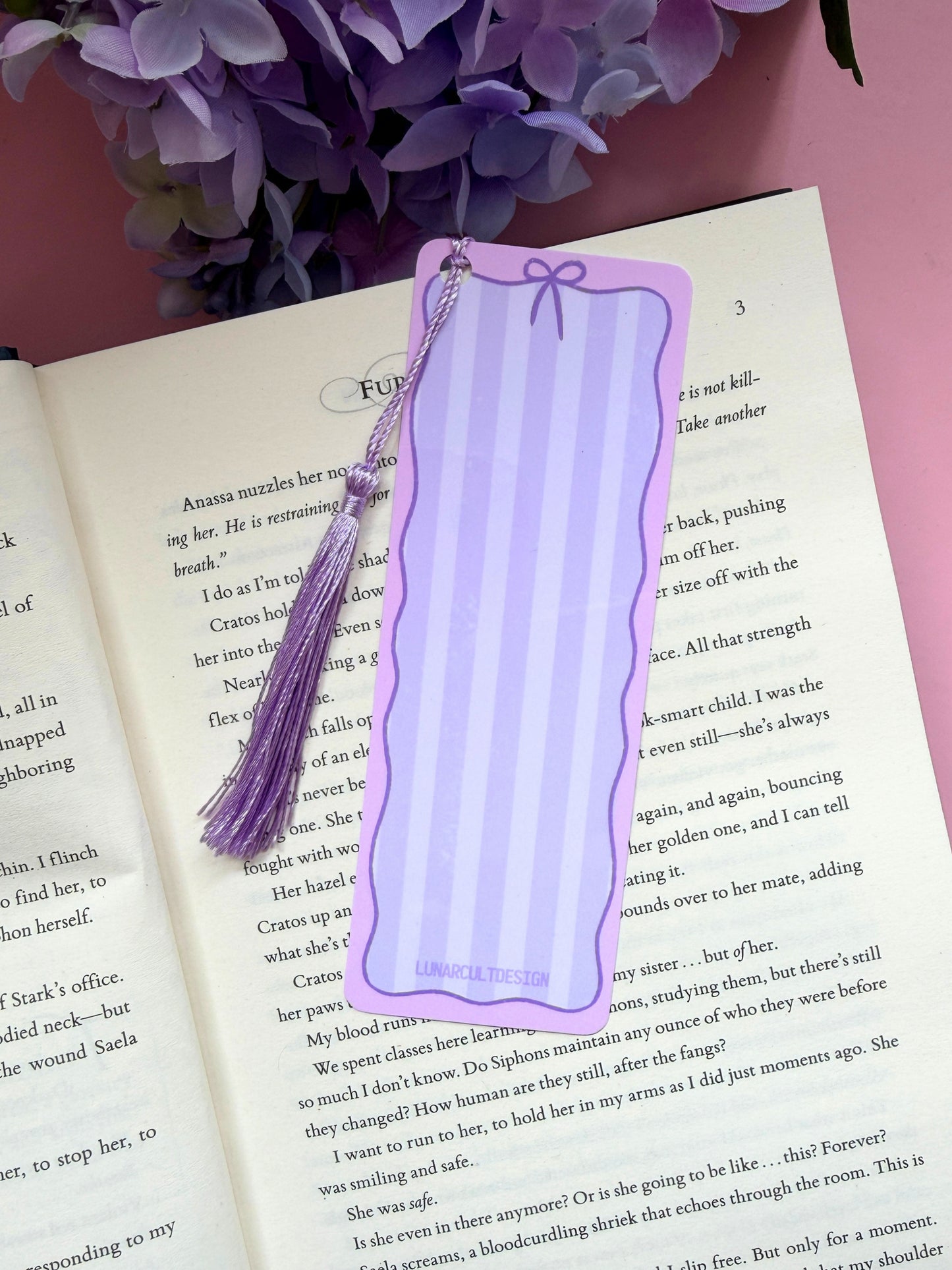 Parma Violet Tassel Bookmark