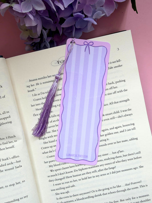 Parma Violet Tassel Bookmark