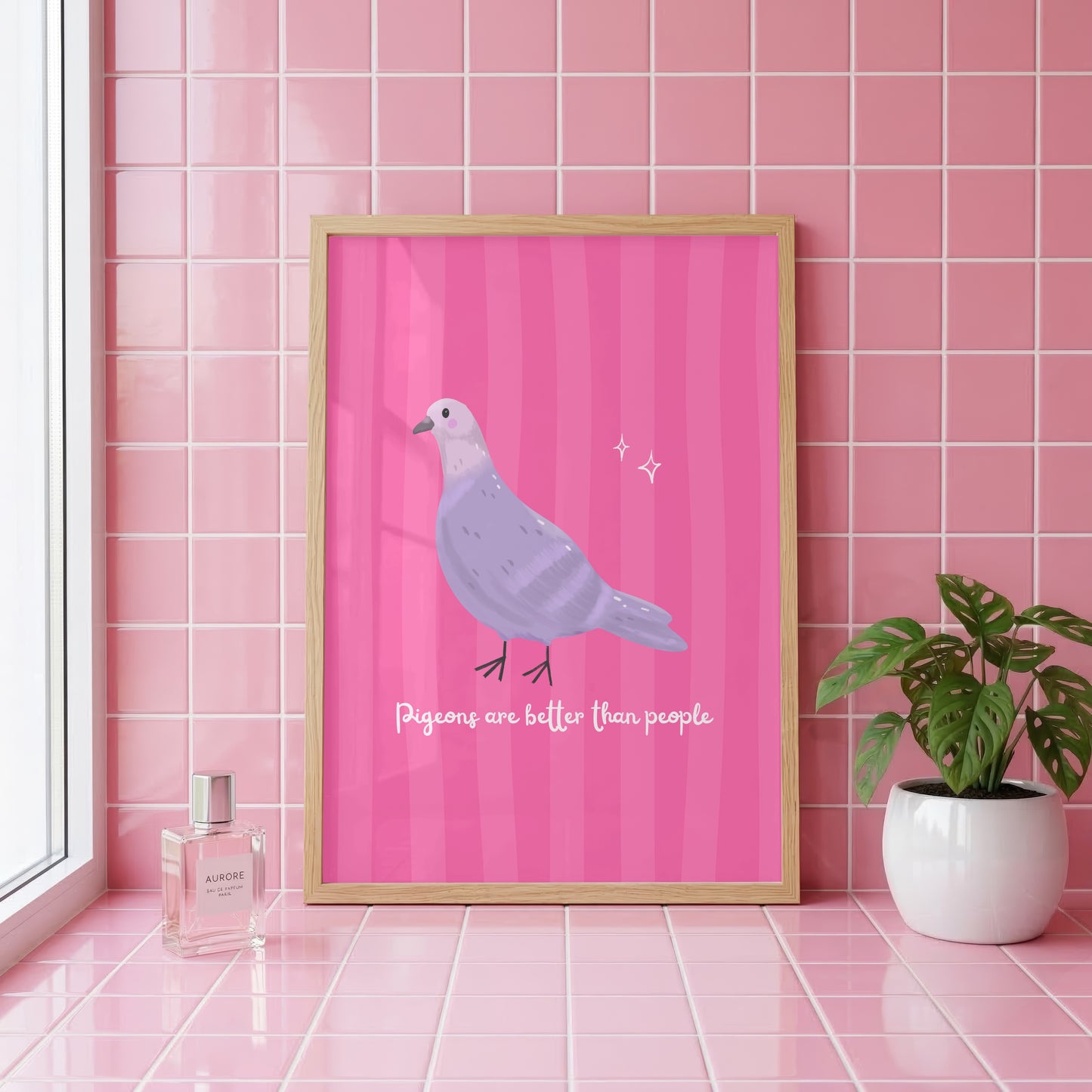 Pigeons Are Better Than People Wall Art Print