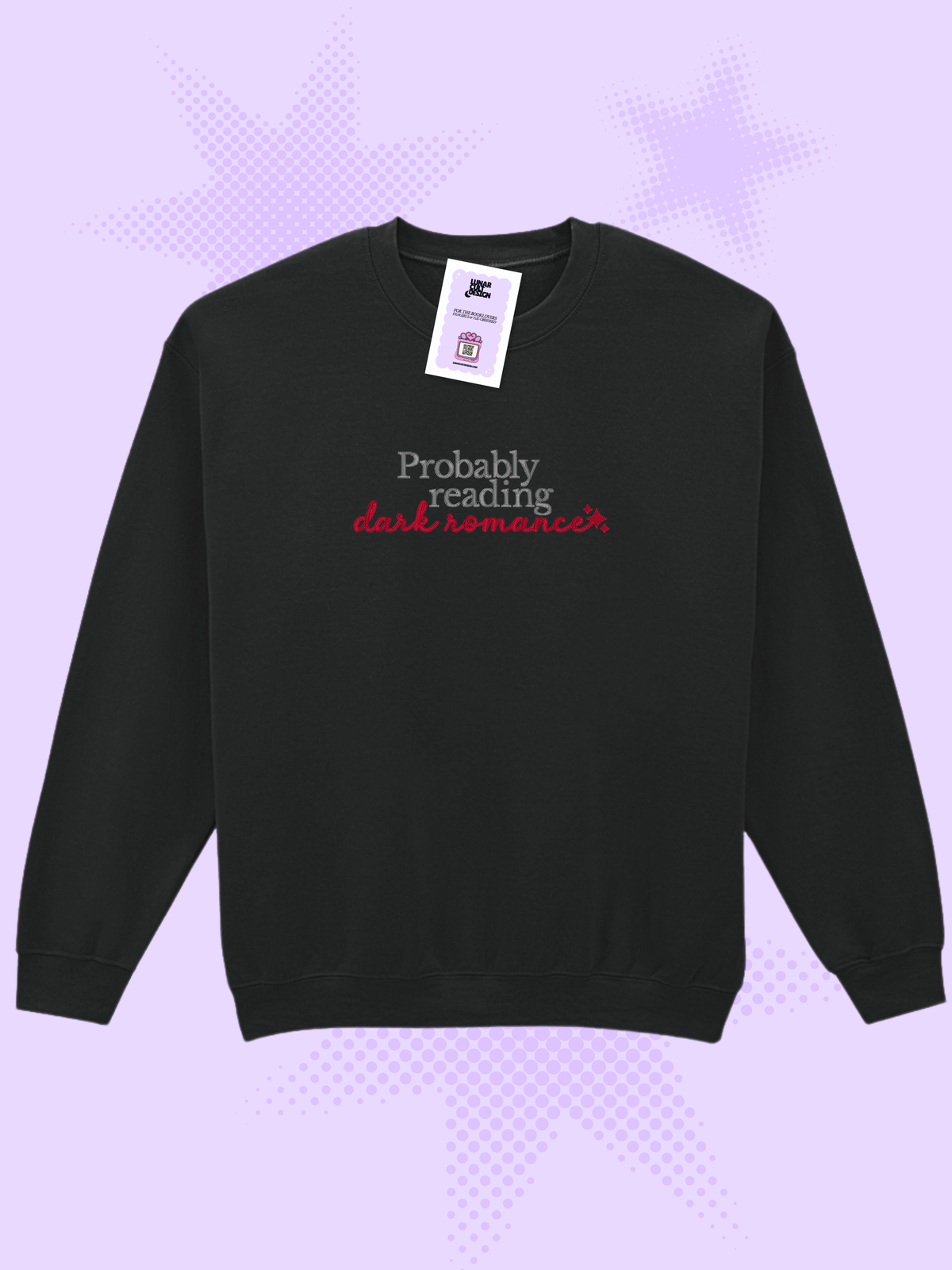 Custom Genre Embroidered Sweatshirt – "Probably Reading [Your Pick]"