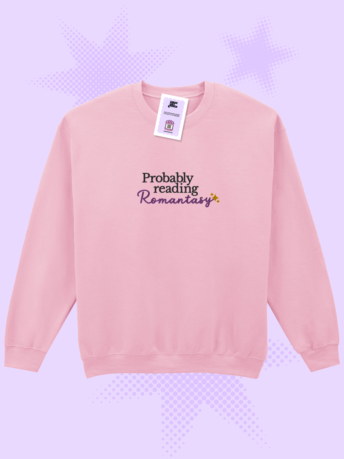 Custom Genre Embroidered Sweatshirt – "Probably Reading [Your Pick]"