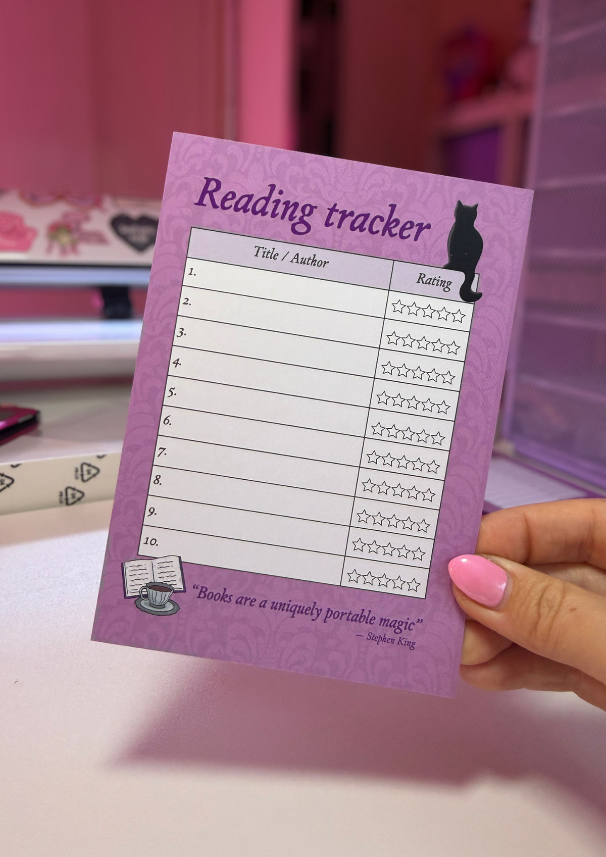 Magical Cat Reading Tracker