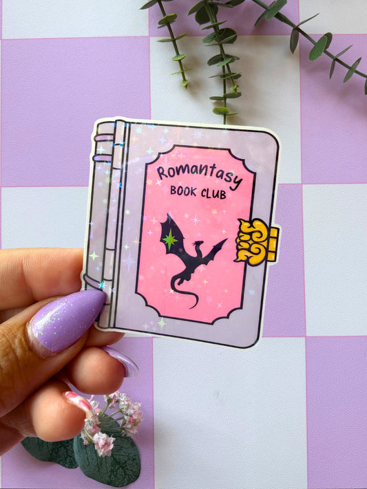 Romantasy Book Club Sparkly Sticker