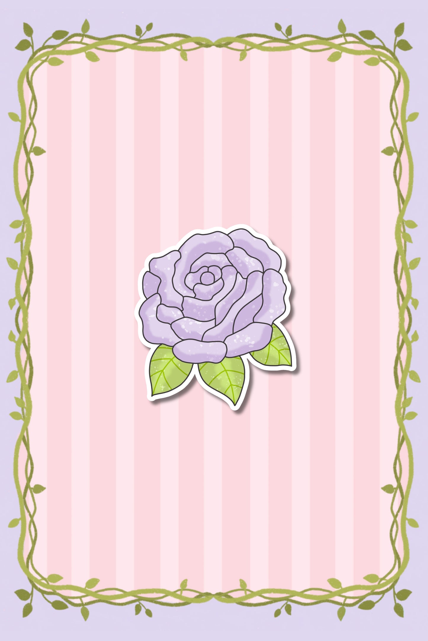 Rose Glossy Sticker